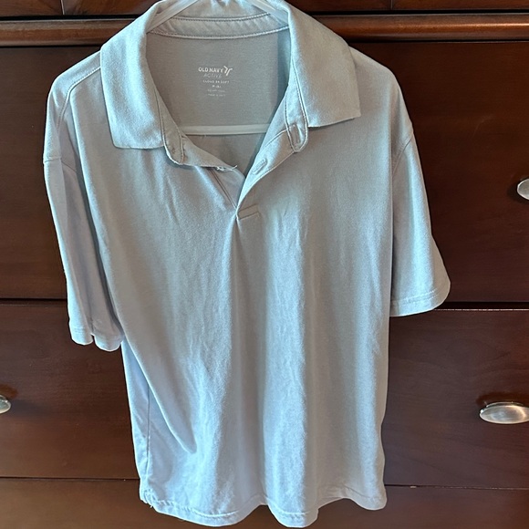 Old Navy Men's Sky Blue Polo Shirt - Picture 1 of 2